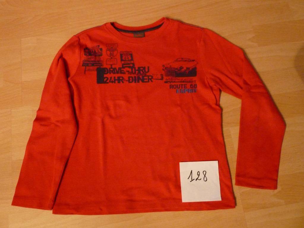 Longsleeve rood Esprit - Maat 128/134, Kinderen en Baby's, Kinderkleding | Maat 128, Gebruikt, Ophalen of Verzenden, Esprit, Shirt of Longsleeve