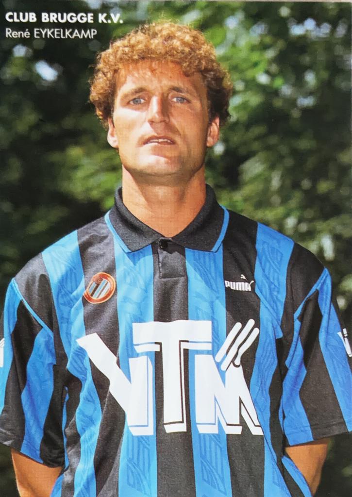 Spelerskaart René Eijkelkamp - Club Brugge, Verzamelen, Sportartikelen en Voetbal, Verzenden, Zo goed als nieuw, Spelerskaart