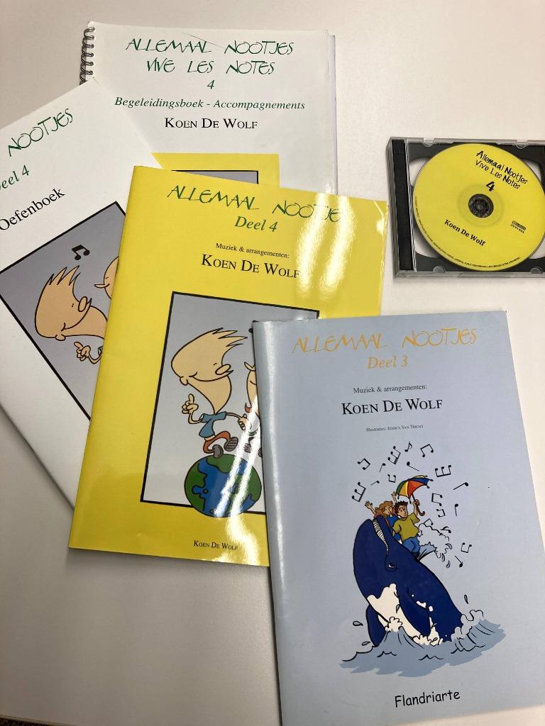 notenleerboeken Allemaal Nootjes Koen De Wolf, Ophalen of Verzenden, Zo goed als nieuw, Koen De Wolf