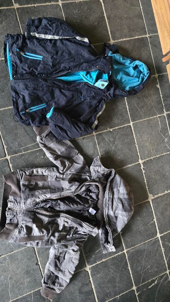 Veste d'hiver à capuche amovible, garçon, enfant, taille 98, Enlèvement ou Envoi, Utilisé, Garçon