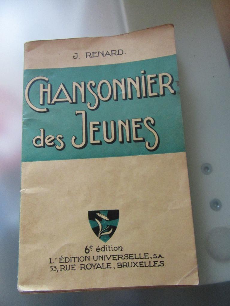 chansonnier des jeunes J Renard éd Universelle Bruxelles, Enlèvement, Utilisé