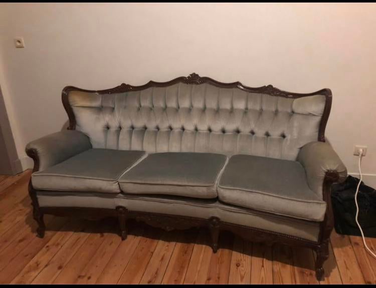 Canapé / Sofa Baroque style Louis XV, Ophalen, Zo goed als nieuw, Hout