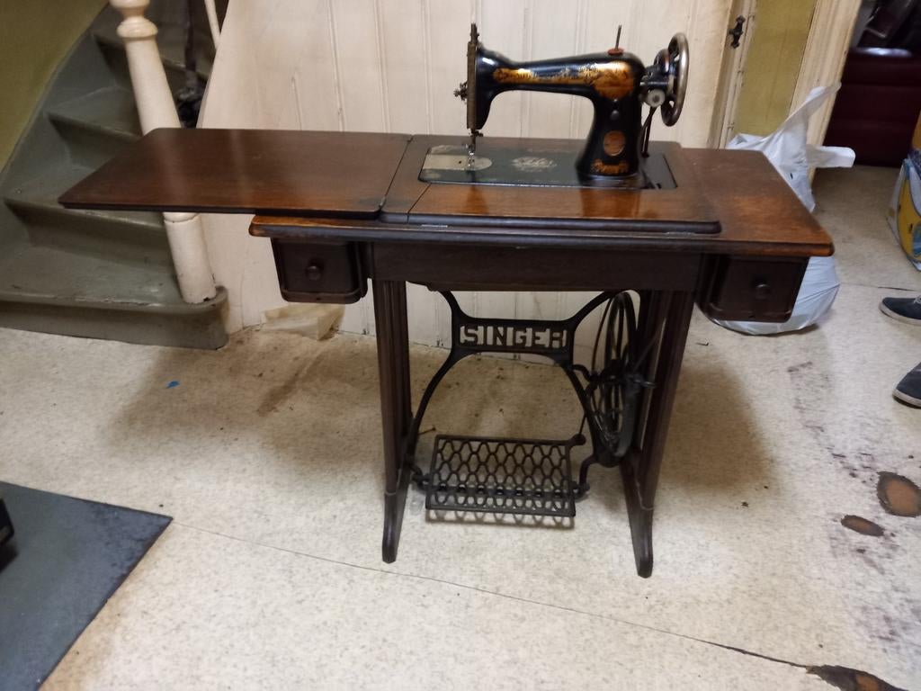 Machine à coudre singer 1920, Enlèvement