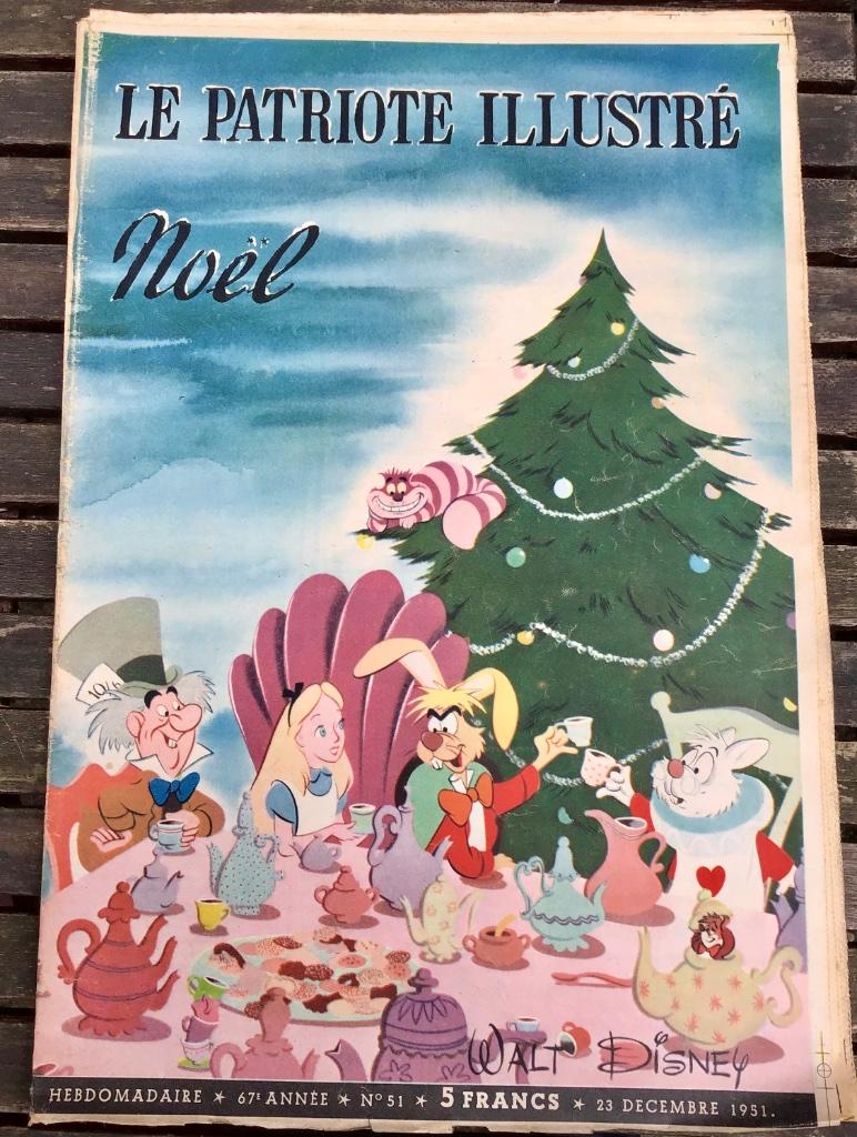 Le patriote illustré noel(Walt Disney)23 décembre 1951, Ophalen of Verzenden, Overige figuren, Gebruikt, Papier, Kaart of Schrift