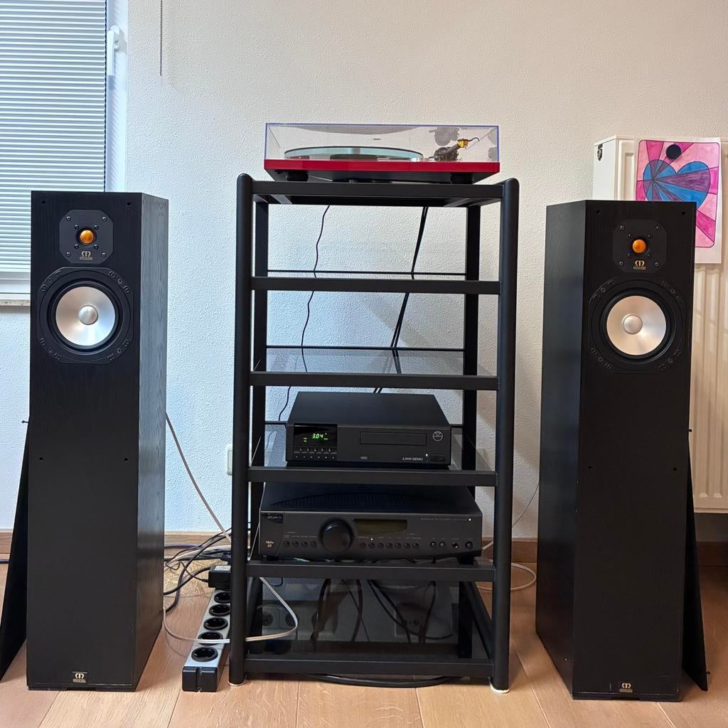 Monitor Audio Studio 20 (SE) Luidsprekers, Audio, Tv en Foto, Luidsprekerboxen, Ophalen, Gebruikt, Front, Rear of Stereo speakers