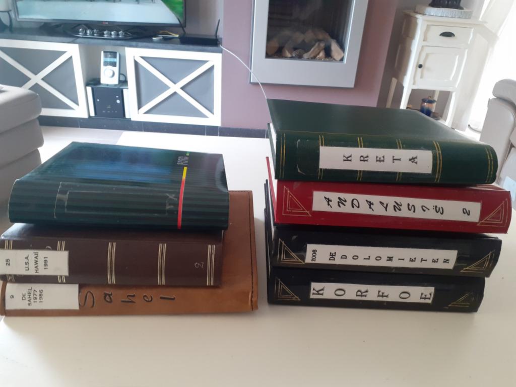reisverslagen fotoalbums, Ophalen of Verzenden