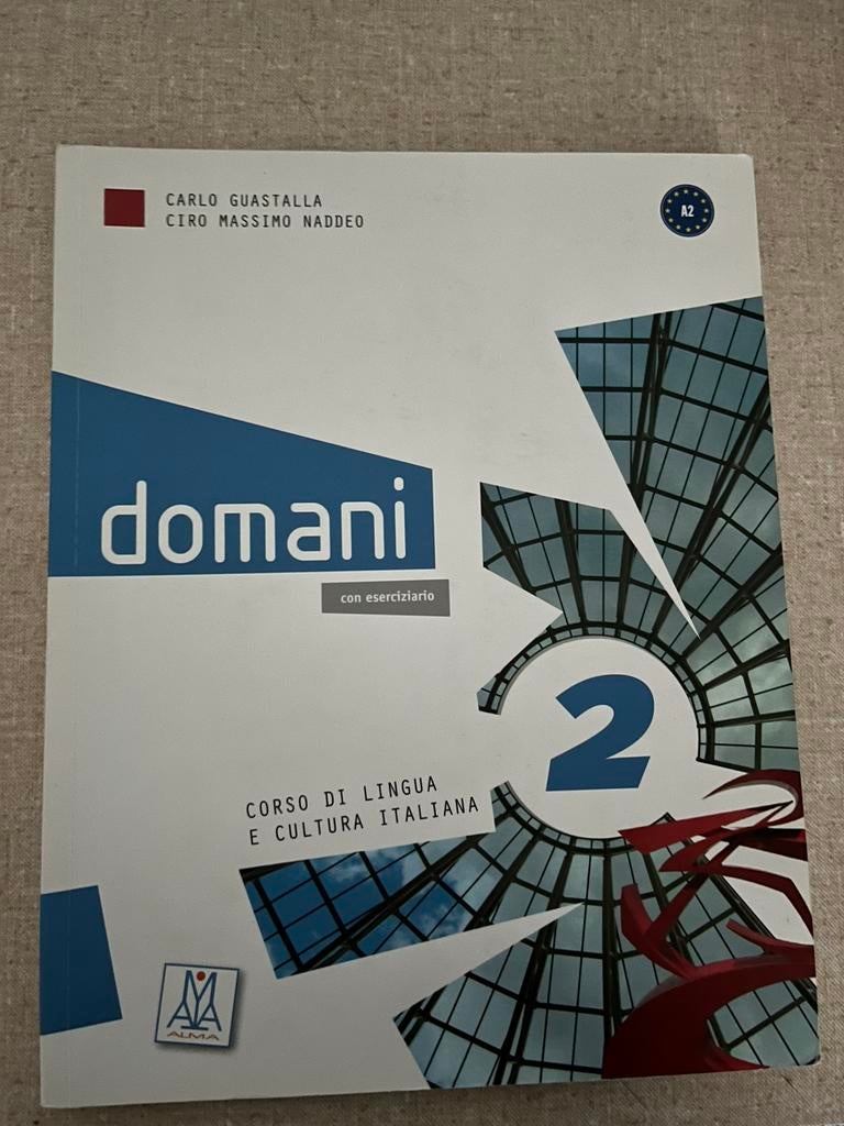 Domani 2 corso di lingua e cultura italiana, Enlèvement ou Envoi, Comme neuf