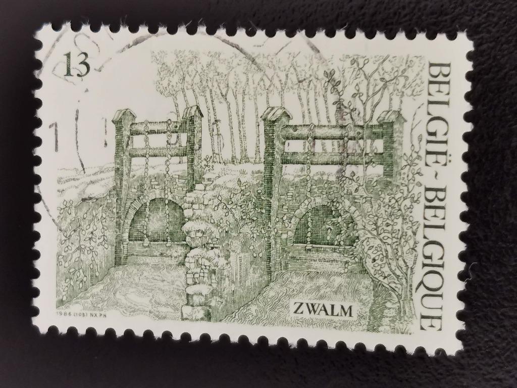 Belgie 1986 - Zwalm - Sluis van Nederzwalm, Ophalen of Verzenden, Gestempeld