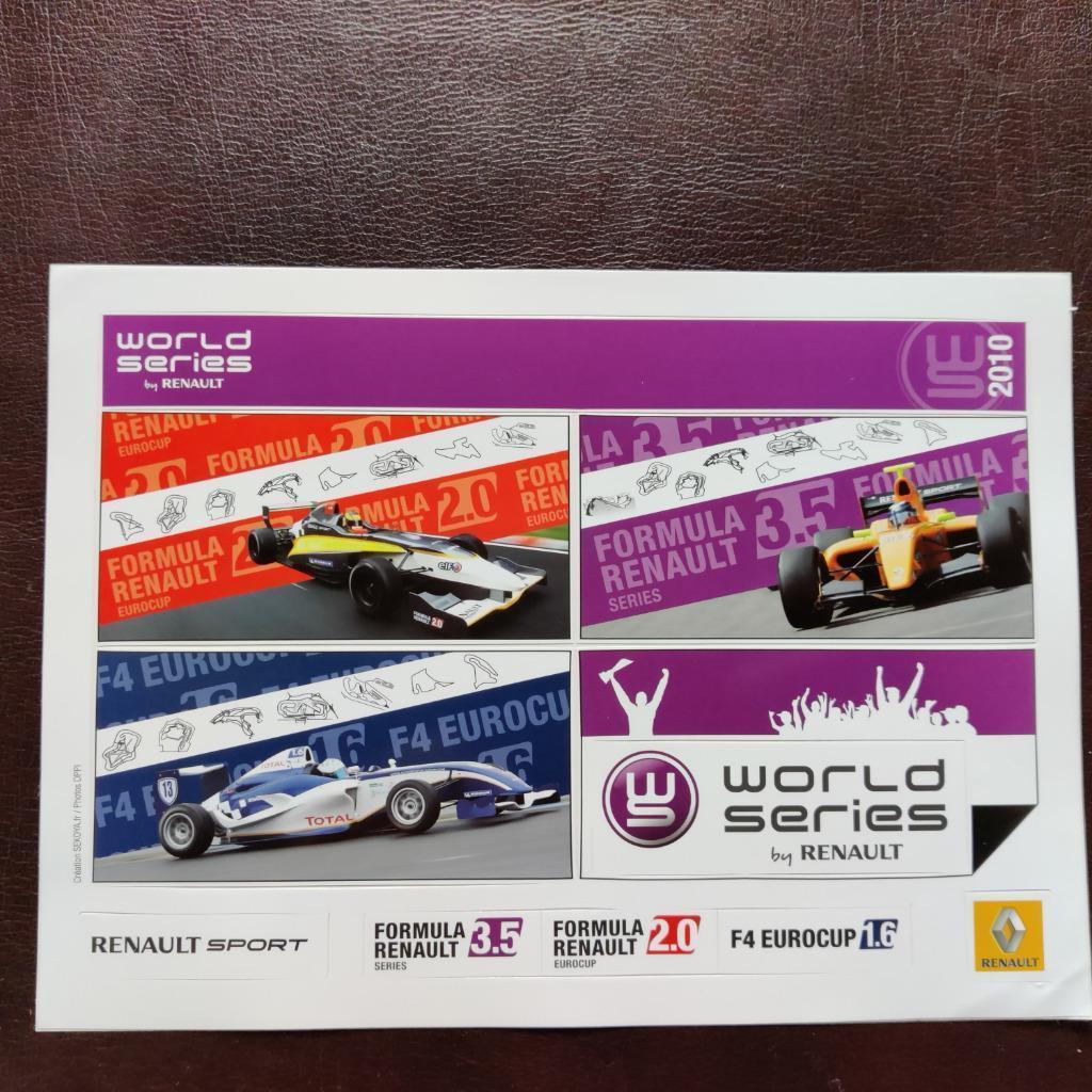 4 sticker vellen world series bij Renault, Ophalen of Verzenden, Nieuw, Auto's