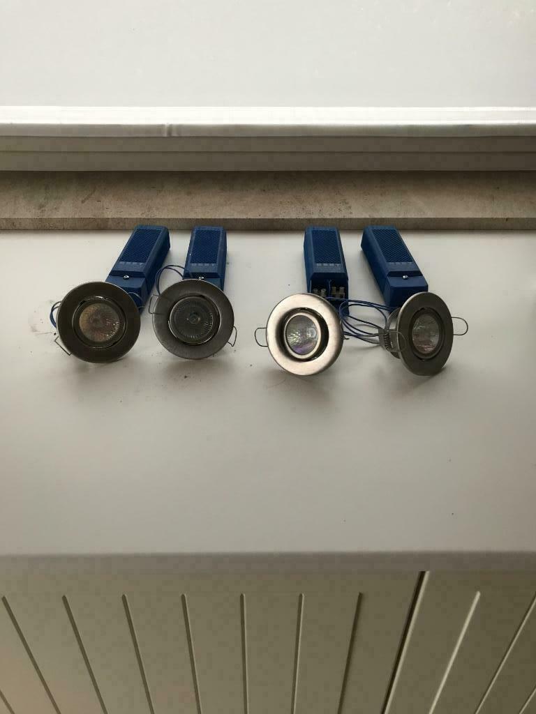 Inbouwspots, Ophalen, Halogeen, Gebruikt, Metaal of Aluminium