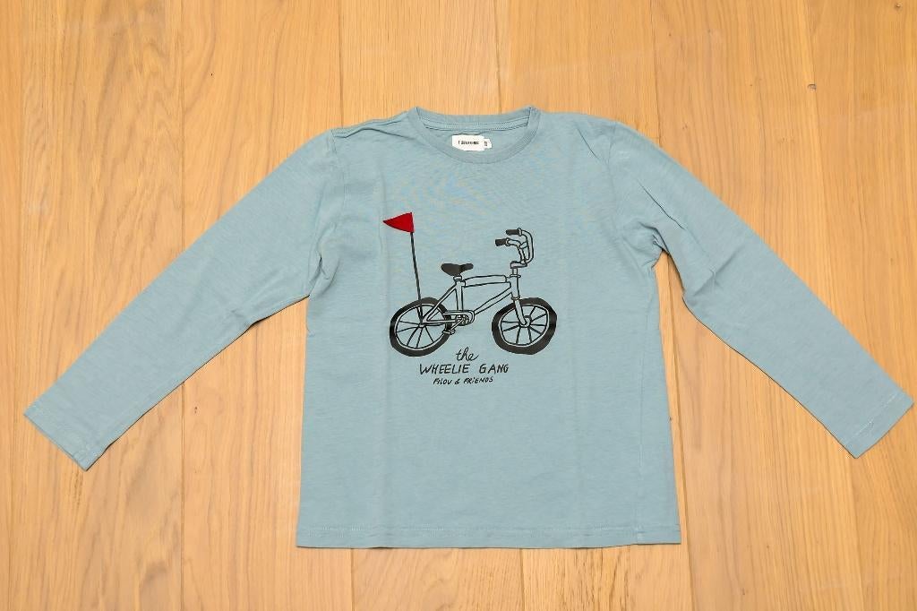 Lichtblauwe T-shirt Filou & Friends, maat 10 jaar, Kinderen en Baby's, Kinderkleding | Maat 140, Gebruikt, Jongen, Shirt of Longsleeve