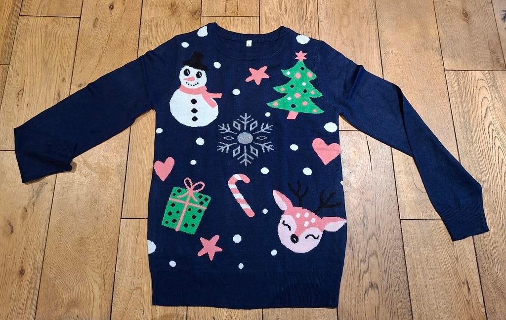 Pull de Noël bleu marine taille S, Ophalen of Verzenden, Blauw