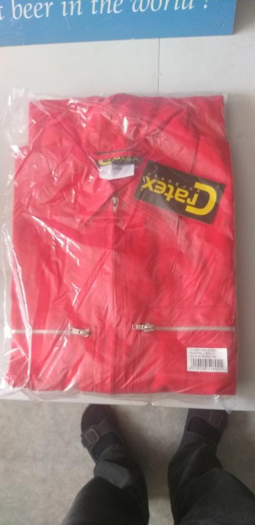 Rode overall Cratex maat 50, Ophalen, Nieuw, Heren, Overall