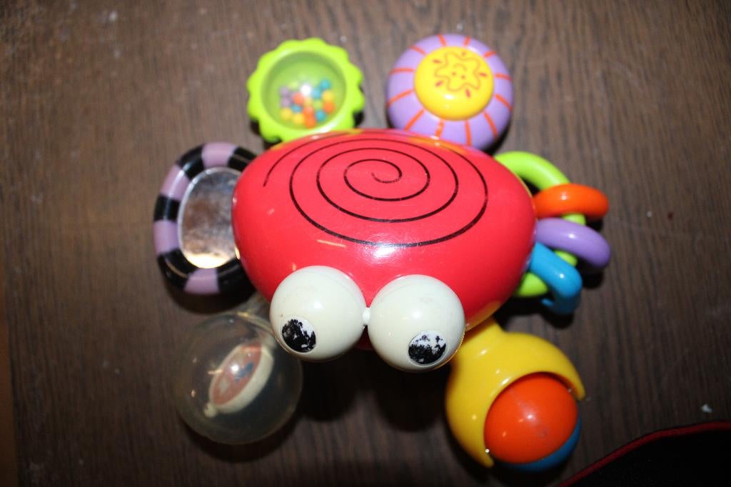 bayspeelgoed 'Multi Krab-rammelaar', Kinderen en Baby's, Ophalen, Zo goed als nieuw, Rammelaar, Met wieltjes