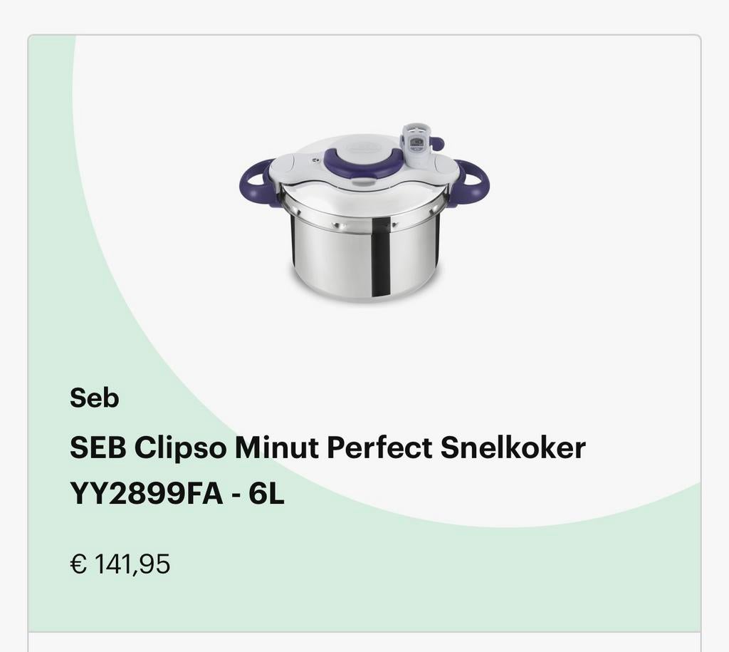 Snelkookpan, Ophalen, Zo goed als nieuw