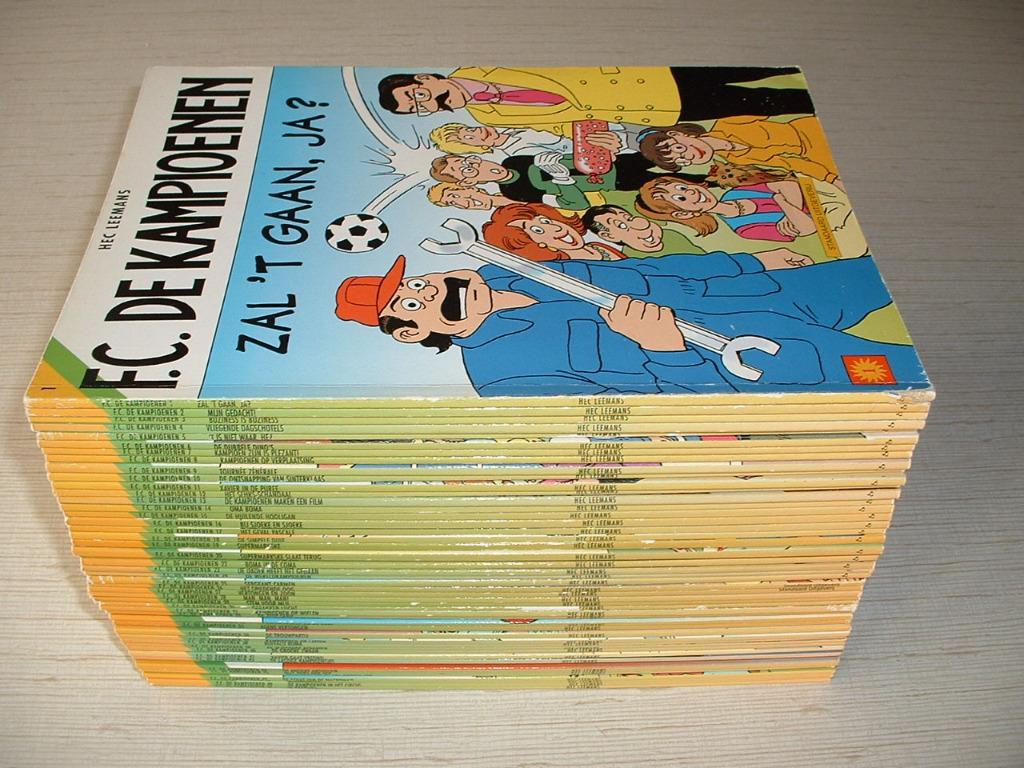strips vertongen en co + fc de kampioenen, Meerdere stripboeken, Ophalen of Verzenden, Hec Leemans (FC De Kampioenen)