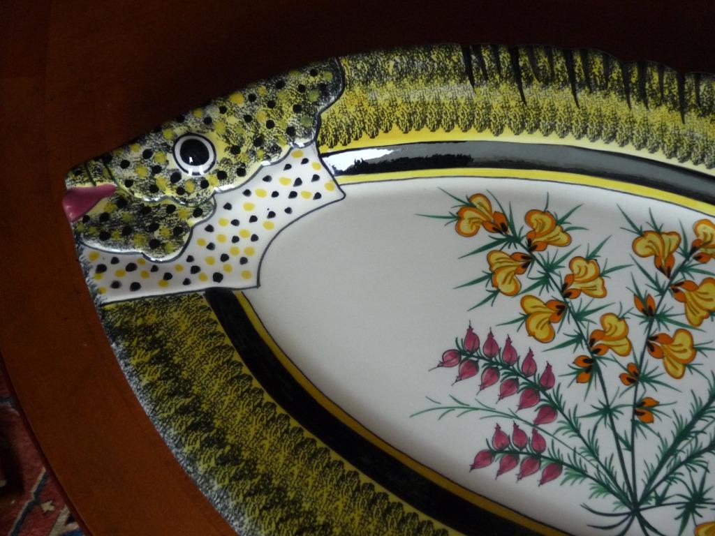 A VENDRE MAGNIFIQUE Plat à poisson en faïences "HB Henriot", Enlèvement