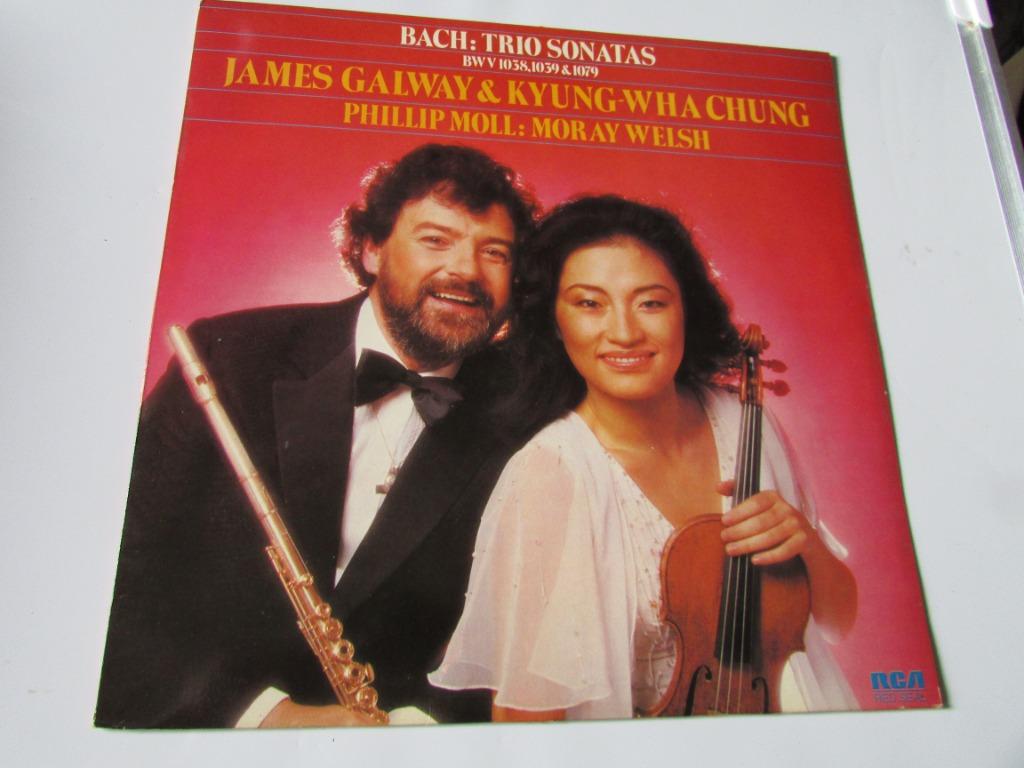 J.S.BACH : TRIO SONATES, JAMES GALWAY & KUNG-WHA CHUNG, LP, Gebruikt, Opera of Operette, Ophalen of Verzenden, 12 inch
