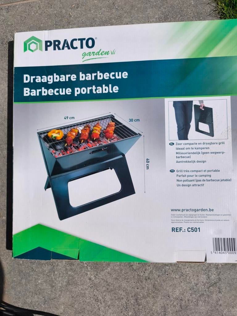 draagbare bbq nieuw, Tuin en Terras, Ophalen, Nieuw