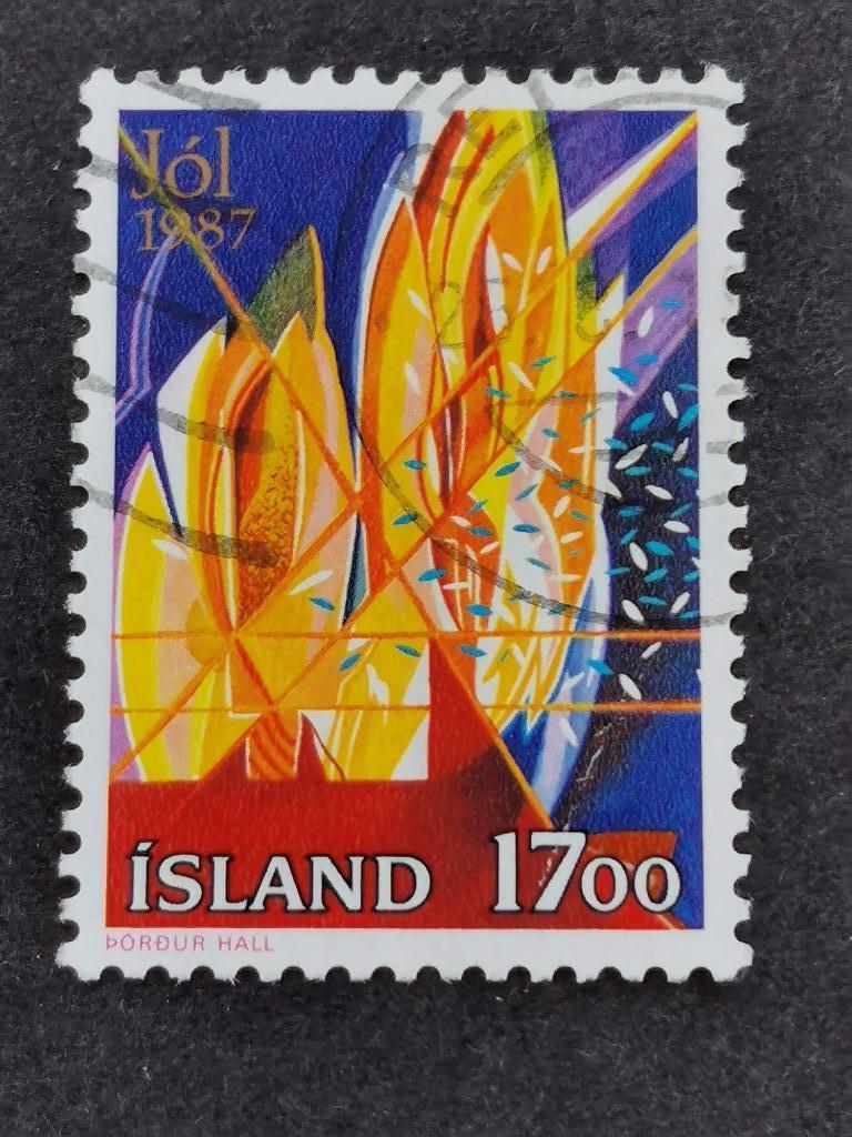 Ijsland 1987 - Kerstmis, Postzegels en Munten, Postzegels | Europa | Scandinavië, Ophalen of Verzenden, IJsland, Gestempeld