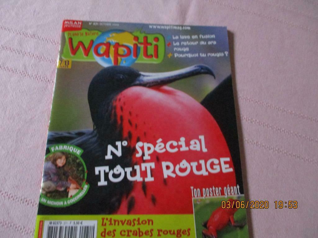 REVUE WAPITI. L'INVASION DES CRABES ROUGES., Boeken, Ophalen of Verzenden, Zo goed als nieuw, Wetenschap en Natuur