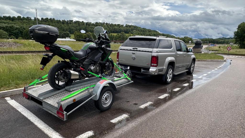 Remorque moto, Autos : Divers, Remorques, Comme neuf, Enlèvement ou Envoi