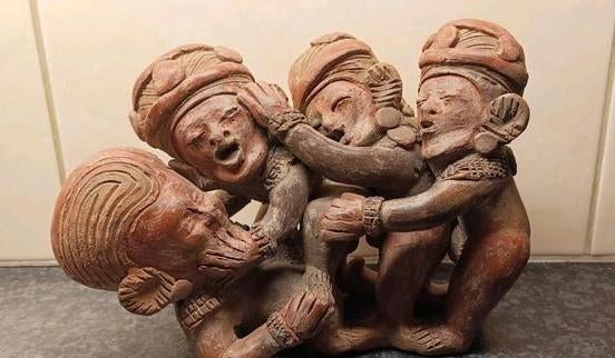 Maya Inca keramische erotisch beeld, Antiek en Kunst, Kunst | Beelden en Houtsnijwerken, Ophalen of Verzenden