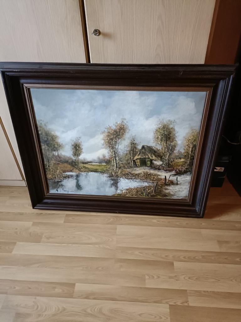 schilderij 100 cm breed 80 hoog, Ophalen
