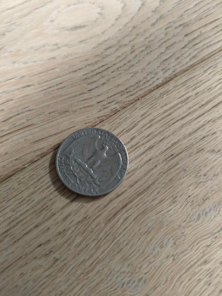 pièce de monnaie USA 1/4 dollar quarter Washington 1967, Enlèvement