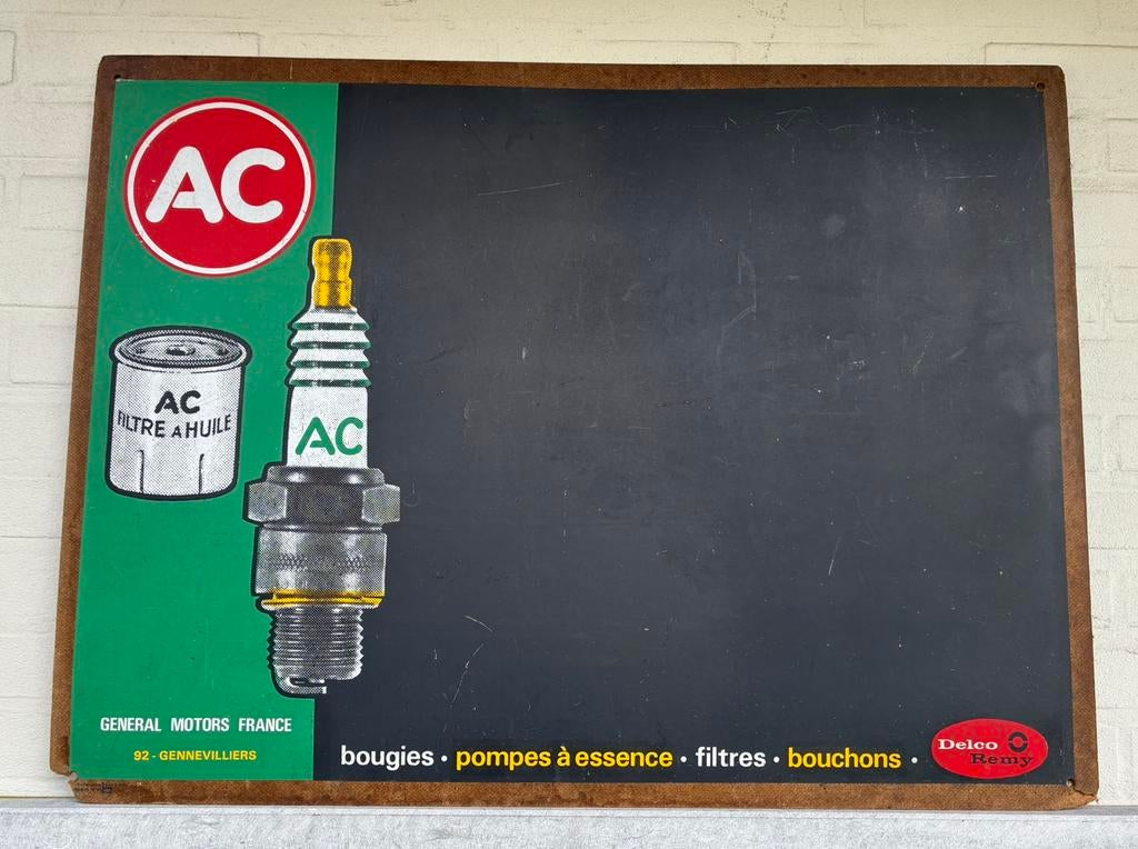 Reclamebord bougie, Ophalen of Verzenden, Zo goed als nieuw, Reclamebord