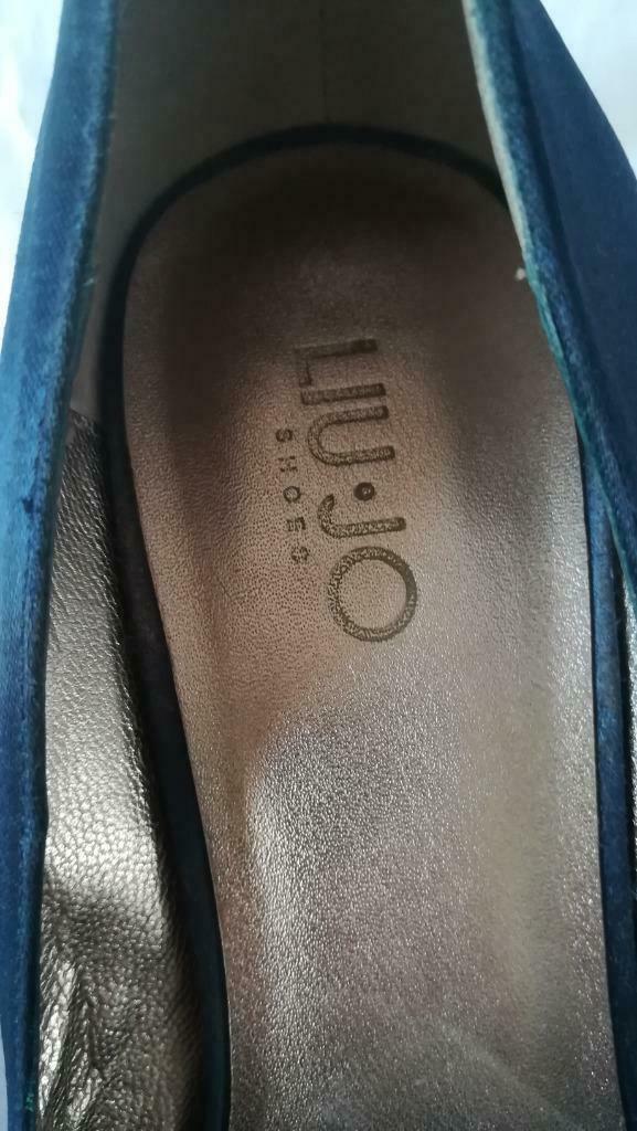 424B* LIU JO superbes escarpins bleus tout cuir (40), Neuf, Liu Jo, Escarpins, Bleu