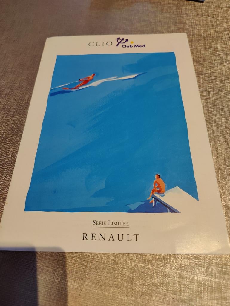 RENAULT Clio Club med brochure, Enlèvement ou Envoi, Comme neuf, Renault