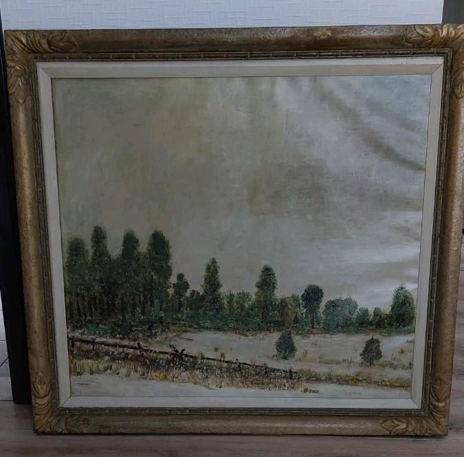 GESIGNEERD LANDSCHAP SCHILDERIJ, Huis en Inrichting, Ophalen, Zo goed als nieuw, Schilderij