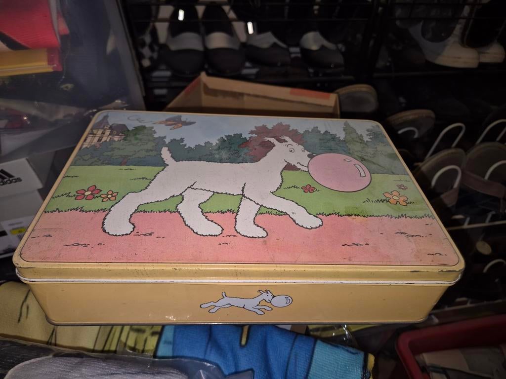 Blikken doos kuifje tintin bobbie, Verzamelen, Verzenden, Kuifje