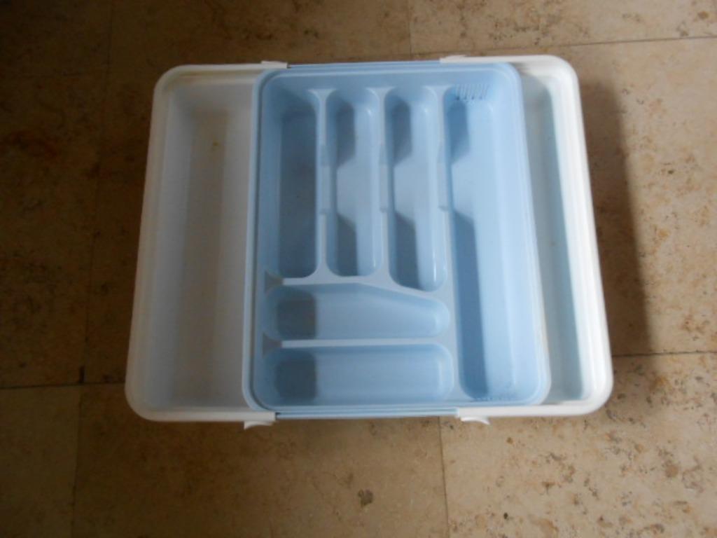 boîte de rangement à couverts pliable et extensible, Enlèvement ou Envoi, Utilisé, Synthétique