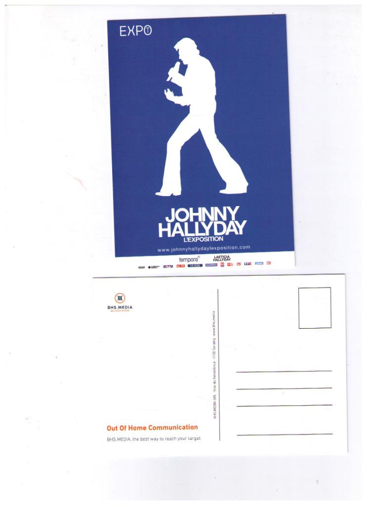 Ansichtkaart Johnny Hallyday - De tentoonstelling Brussel 20, Verzamelen, Verzenden, Nieuw, Foto of Kaart