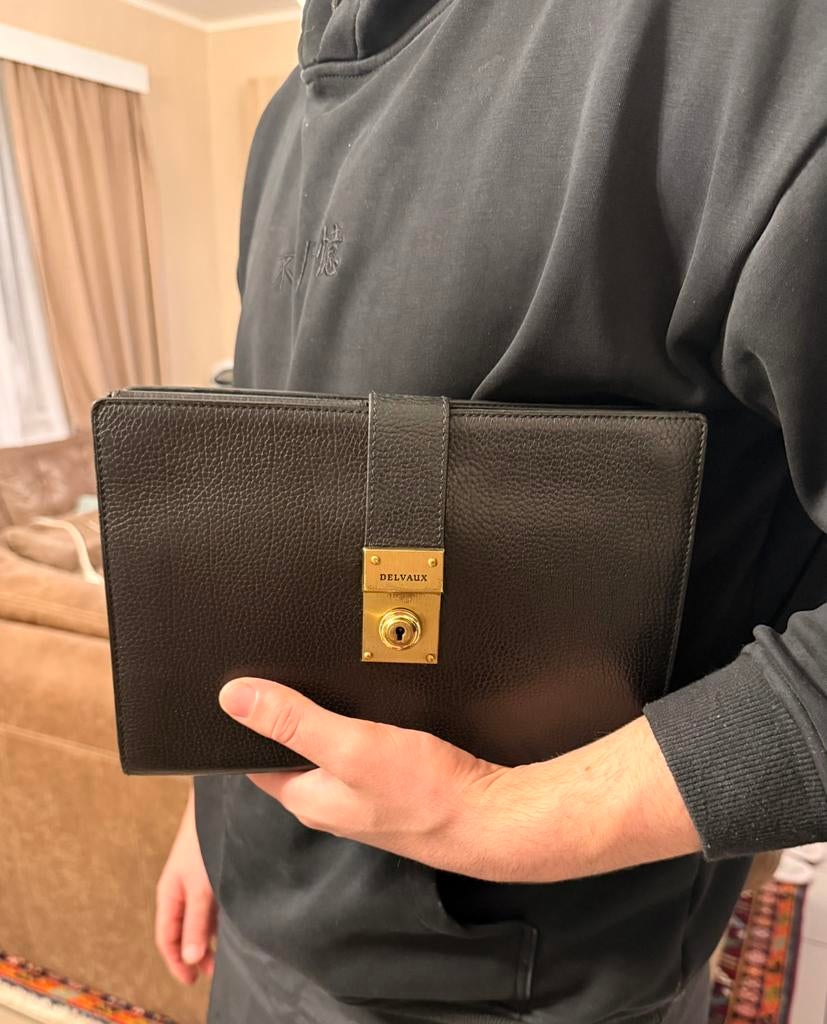 Delvaux vintage tas voor heren, Ophalen, Gebruikt