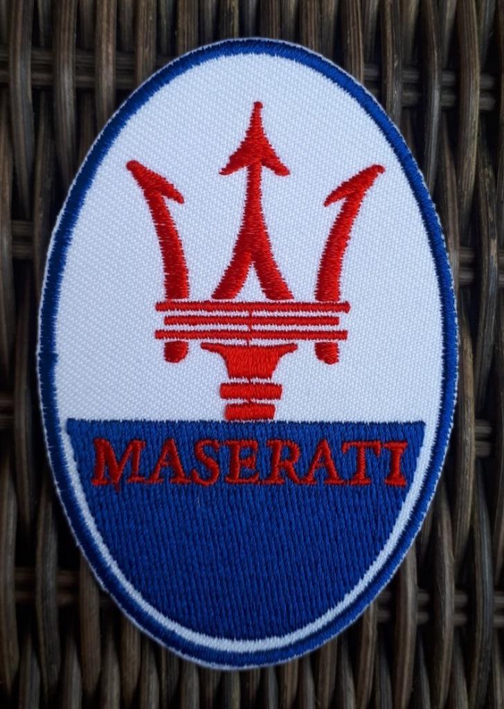 Maserati auto strijk patch embleem logo - 60 x 92 mm, Ophalen of Verzenden, Nieuw