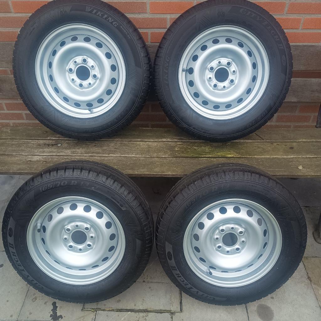Aanhangwagen velgen 13" met banden, Ophalen, Gebruikt