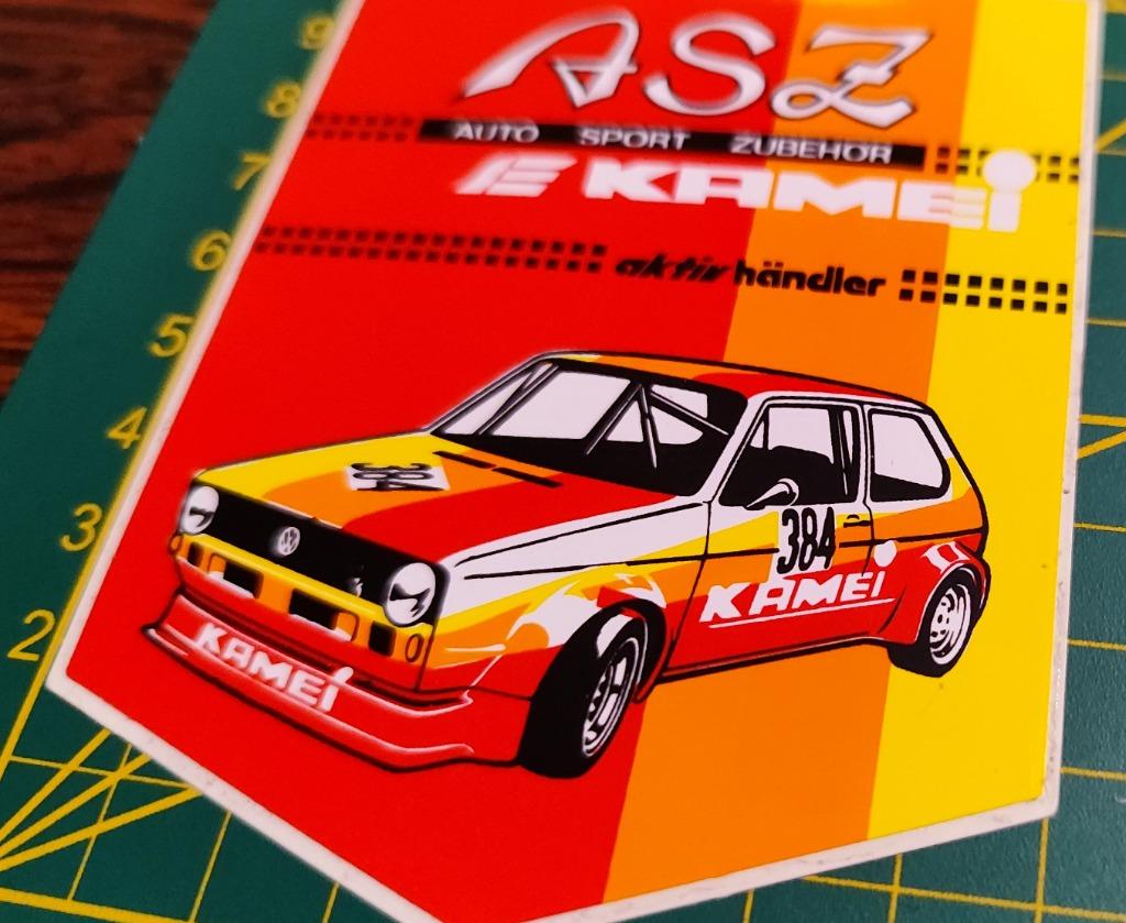 Sticker VW Volkswagen Golf 1 ASZ Kamei Tuning (Zeldzaam), Ophalen of Verzenden