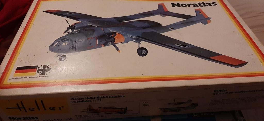 Heller Nord 2501 Noratlas 1/72 Modelbouwdoos, Hobby en Vrije tijd, Modelbouw | Vliegtuigen en Helikopters, Ophalen of Verzenden