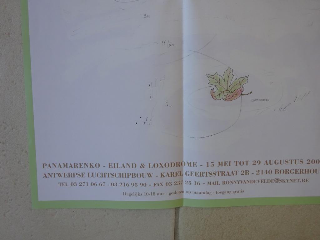 Panamarenko 2004 Affiche Borgerhout, Enlèvement ou Envoi, Comme neuf, Dépliant