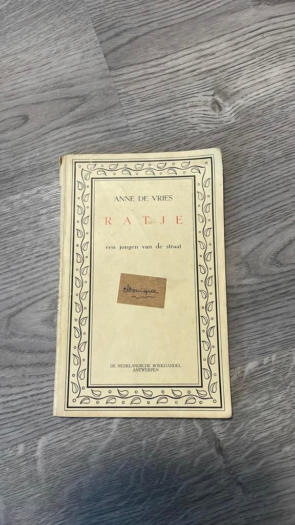 Ratje een jongen van de straat - 1964, Enlèvement ou Envoi, Utilisé, Pays-Bas, Anne De Vries