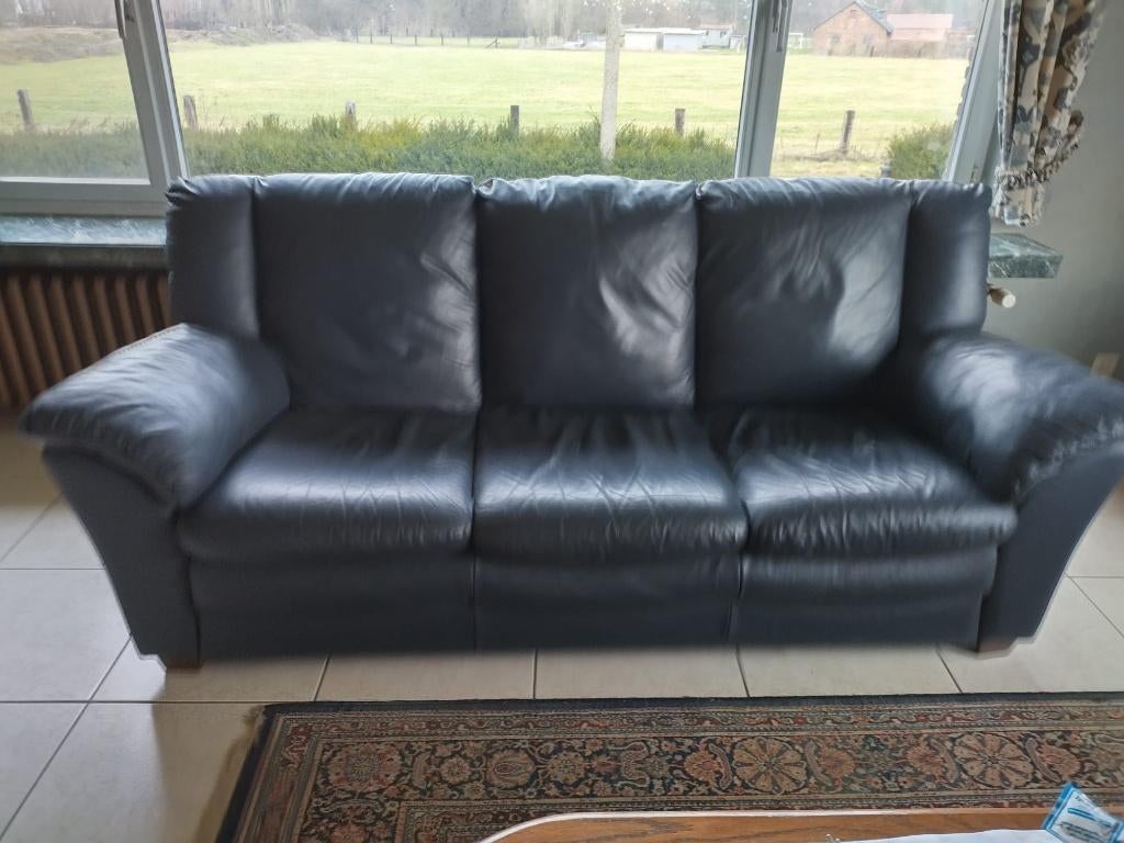 Zetel driezit, Huis en Inrichting, Zetels | Zetels, Ophalen, Kunststof, Gebruikt, 150 tot 200 cm
