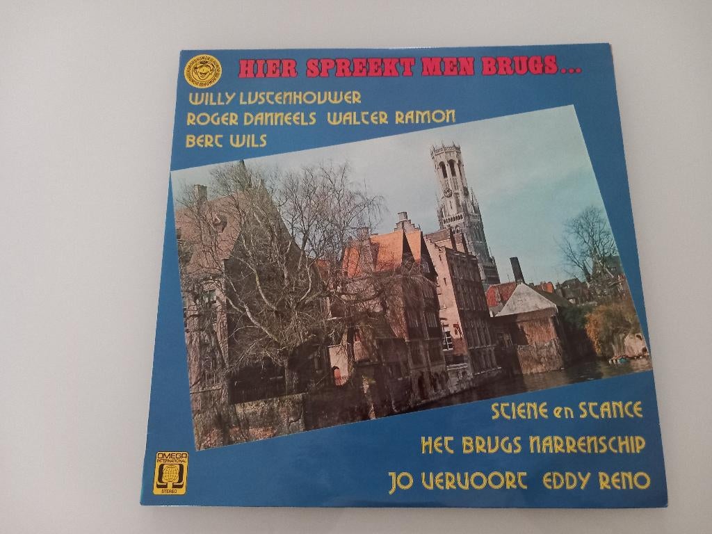Vinyl LP Hier spreekt men Brugs Dialect Lustenhouwer Folk, Ophalen of Verzenden, 12 inch, Streekmuziek