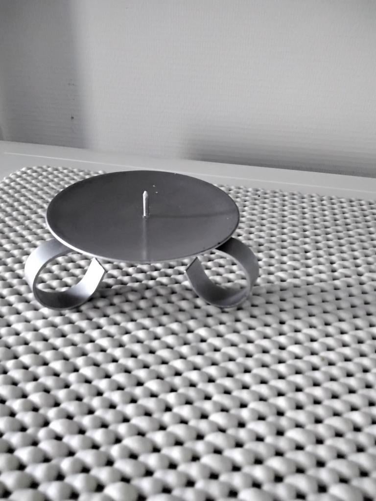 Support plateau avec picot pour  bougie diamètre 10cm/h4,5cm, Enlèvement ou Envoi, Comme neuf