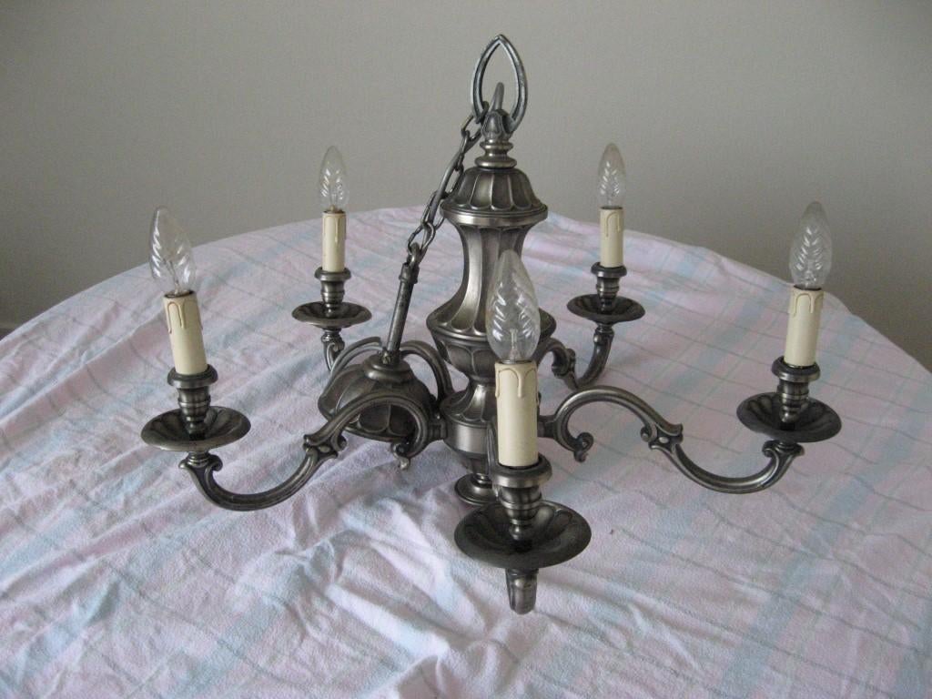 Luster, Huis en Inrichting, Lampen | Kroonluchters, Ophalen of Verzenden, Zo goed als nieuw, Metaal