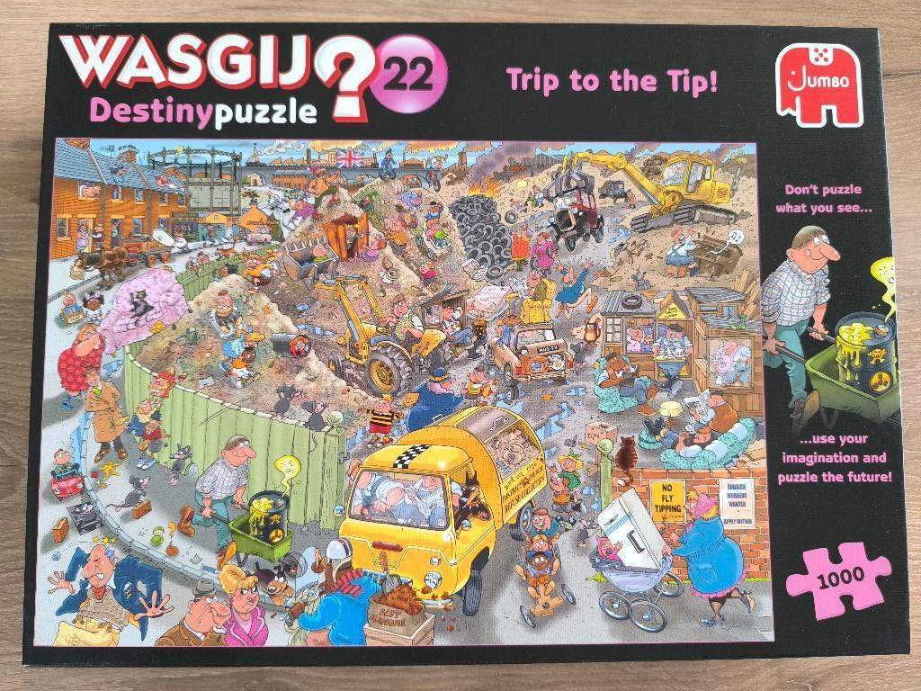 Wasgij destiny 22 - trip to the tip! 1000 st, Ophalen, 500 t/m 1500 stukjes, Zo goed als nieuw, Legpuzzel