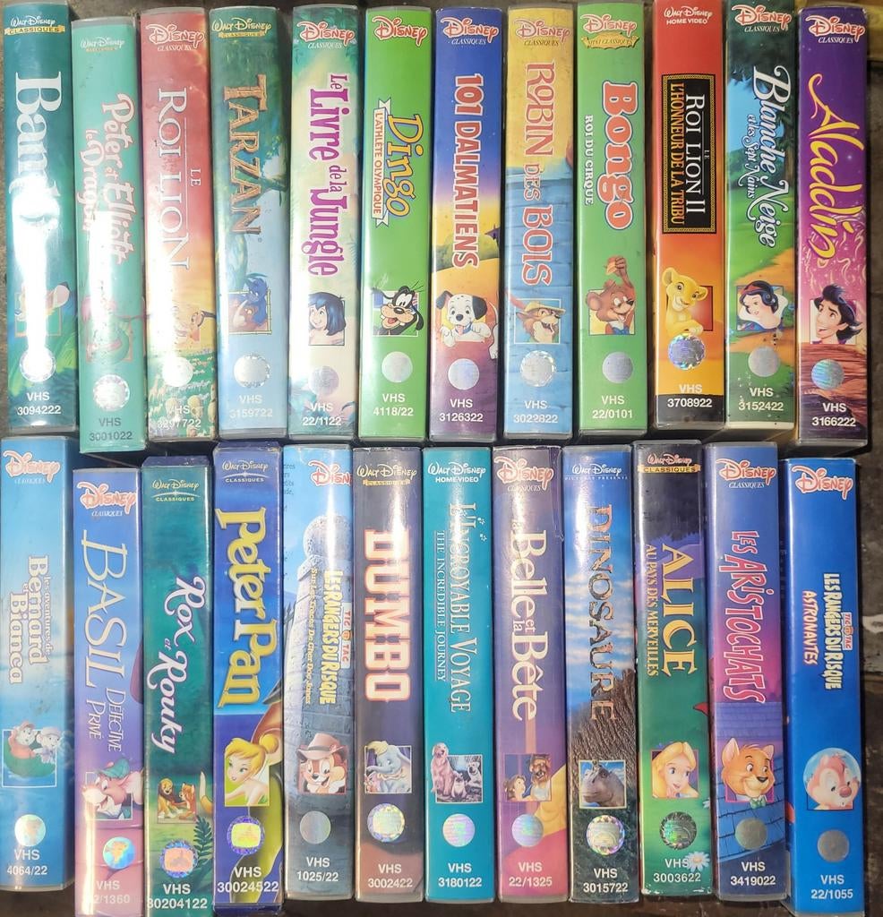 Lot cassettes vhs Disney, Livres, Enlèvement