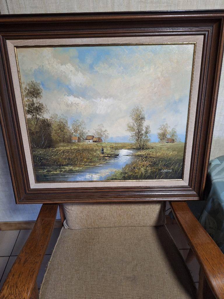 Landschap schilderij, Antiek en Kunst, Ophalen